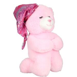 Pink Prayer Bear, Bedtime Prayer Bear, Now I Lay Me Down To Sleep Prayer Bear